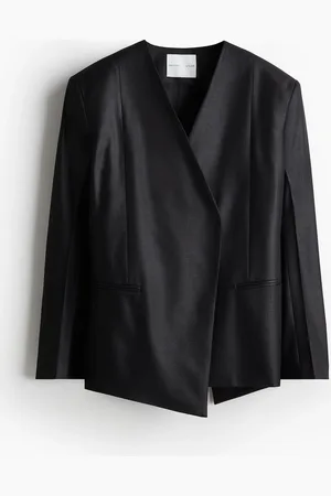 H&M Blazer asimétrico en mezcla de lana