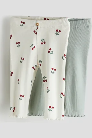 H&M 2-pack de leggings acanalados