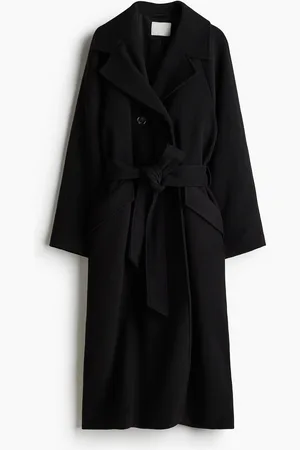 H&M Abrigo con cinturón de lazo