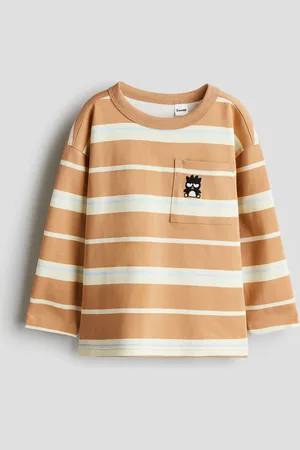 H&M Playera de manga larga en algodón