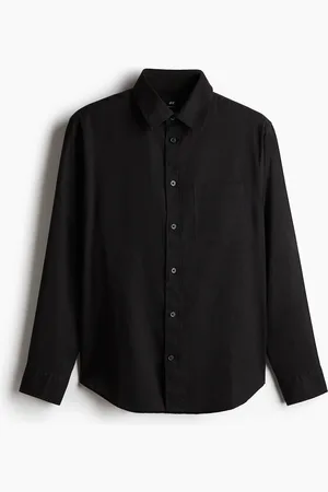 H&M Camisa Regular Fit en mezcla de lino