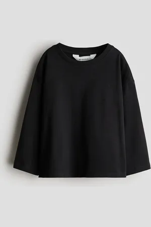 H&M Playera de manga larga en algodón pima