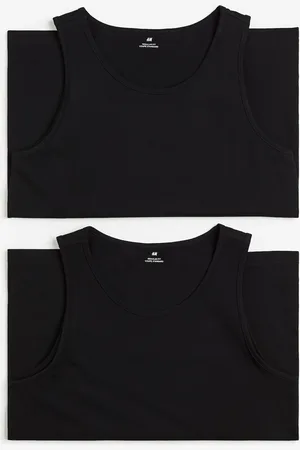 H&M 2-pack Playeras sin mangas Regular Fit