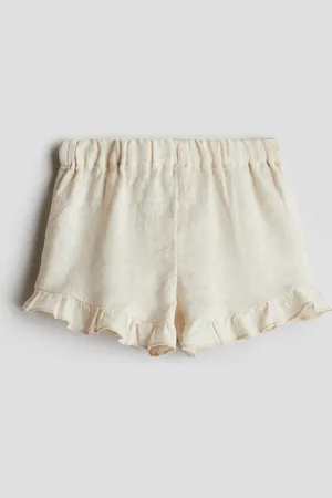 H&M Shorts de lino con olanes
