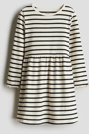 H&M Vestido en punto acanalado