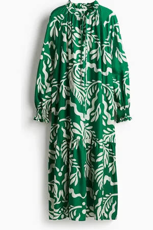 H&M Vestido con cuello de olán