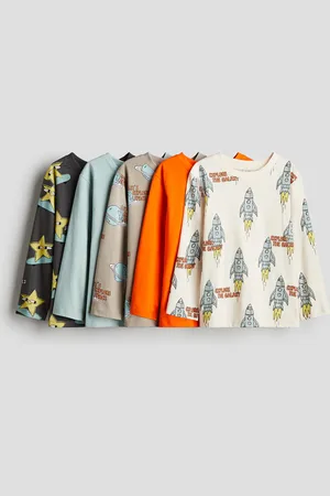 H&M 5-pack Playeras manga larga