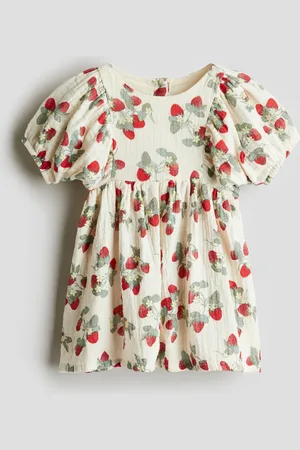 H&M Vestido en seersucker de algodón