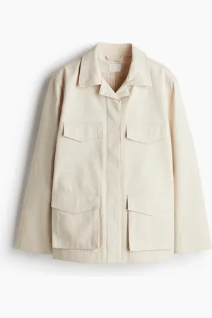 H&M Chamarra cargo en sarga
