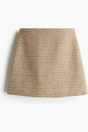 H&M Minifalda en tejido bouclé