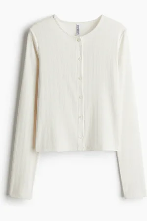 H&M Cárdigan en punto pointelle
