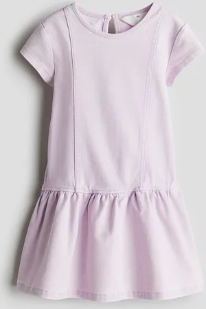 H&M Vestido de punto con apariencia de denim