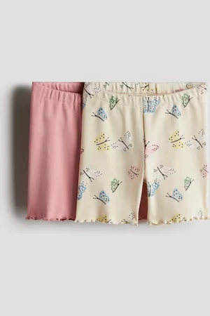 H&M 2-pack Shorts biker acanalados