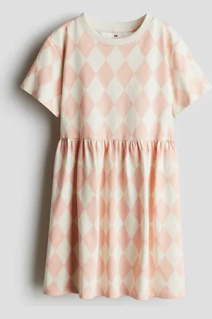 H&M Vestido estampado en punto de algodón