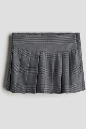 H&M Falda plisada en sarga
