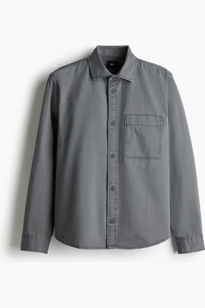 H&M Sobrecamisa Regular Fit de sarga