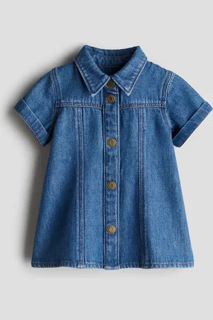 H&M Vestido línea A en denim