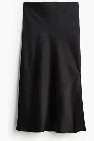 H&M Falda en satín de crepé