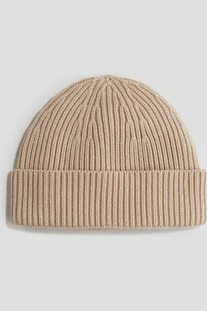 H&M Gorro en tejido acanalado de algodón