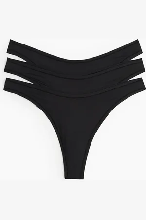 H&M 3-pack Panties thong de microfibra