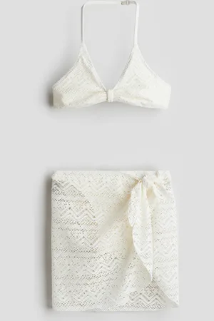 H&M Conjunto de 3 piezas con apariencia de crochet