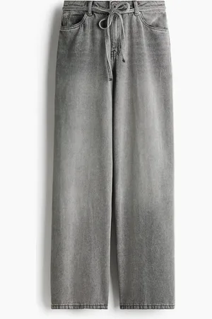 H&M Jeans con cinturón de lazo