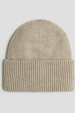 H&M Gorro en tejido acanalado de mezcla de cachemir