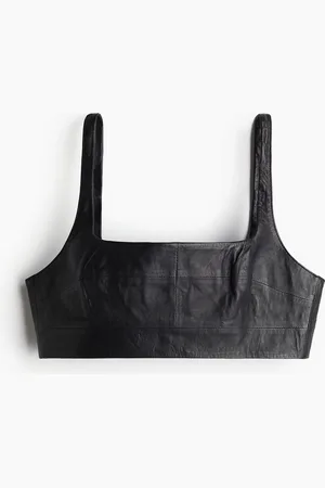 H&M Top corto de piel