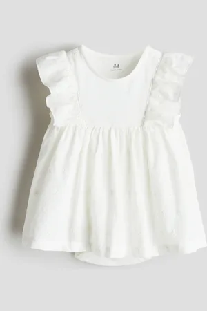 H&M Vestido de olanes con pañalero