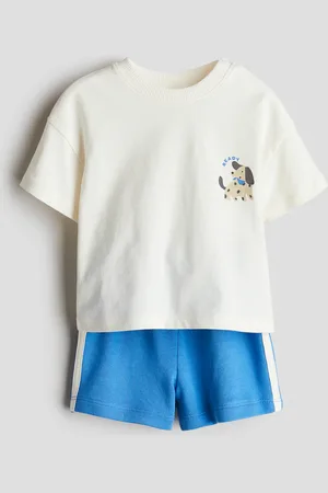 H&M Conjunto de 2 piezas con playera y shorts