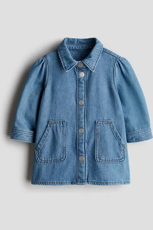H&M Vestido camisa en denim