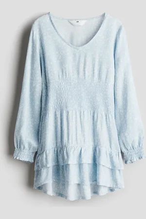 H&M Vestido con punto smock