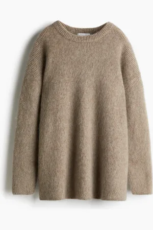 H&M Suéter oversized en mezcla de mohair
