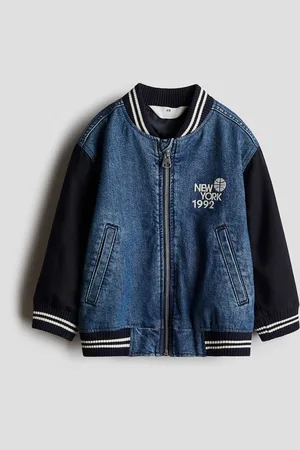 H&M Chamarra bomber en denim