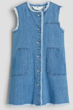 H&M Vestido de denim sin mangas