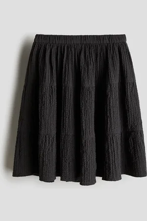 H&M Falda en seersucker con capas