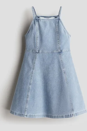 H&M Vestido de punto con apariencia de denim