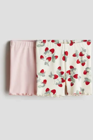 H&M 2-pack Shorts biker acanalados