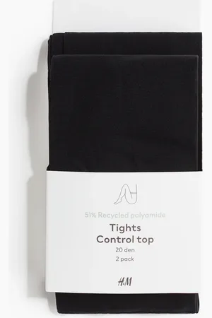 H&M 2-pack Mallas control-top 20 deniers