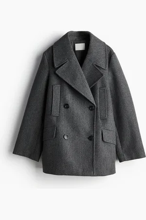 H&M Abrigo peacoat