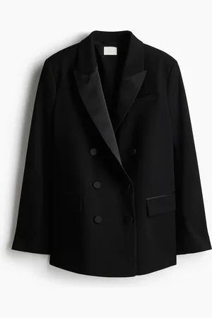 H&M Blazer de esmoquin de botonadura doble