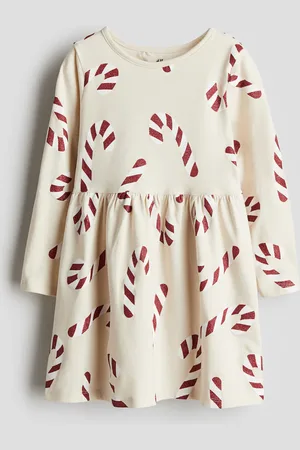 H&M Vestido estampado de algodón