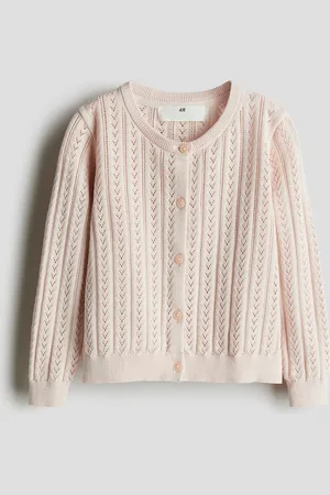 H&M Cárdigan en tejido pointelle de algodón