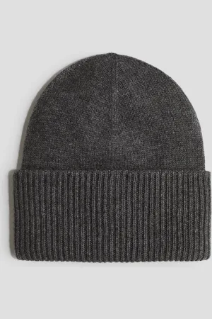 H&M Gorro en tejido acanalado de mezcla de cachemir