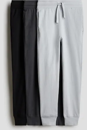 H&M 3-pack Joggers en punto de algodón