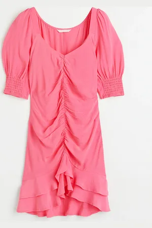 H&M Vestido con mangas abombadas
