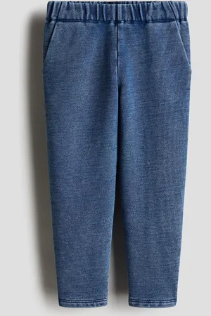 H&M Joggers de algodón con apariencia de denim