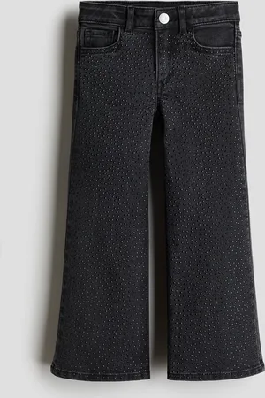 H&M Wide Leg Jeans con pedrería