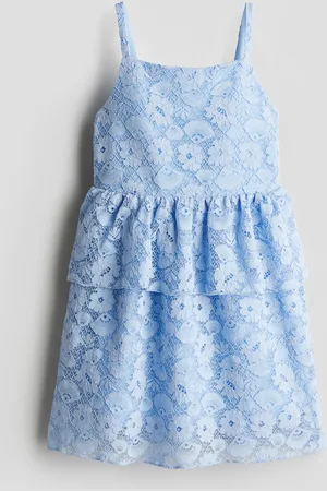 H&M Vestido de encaje con olanes