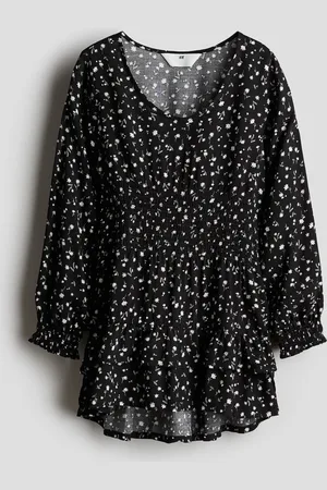 H&M Vestido con punto smock